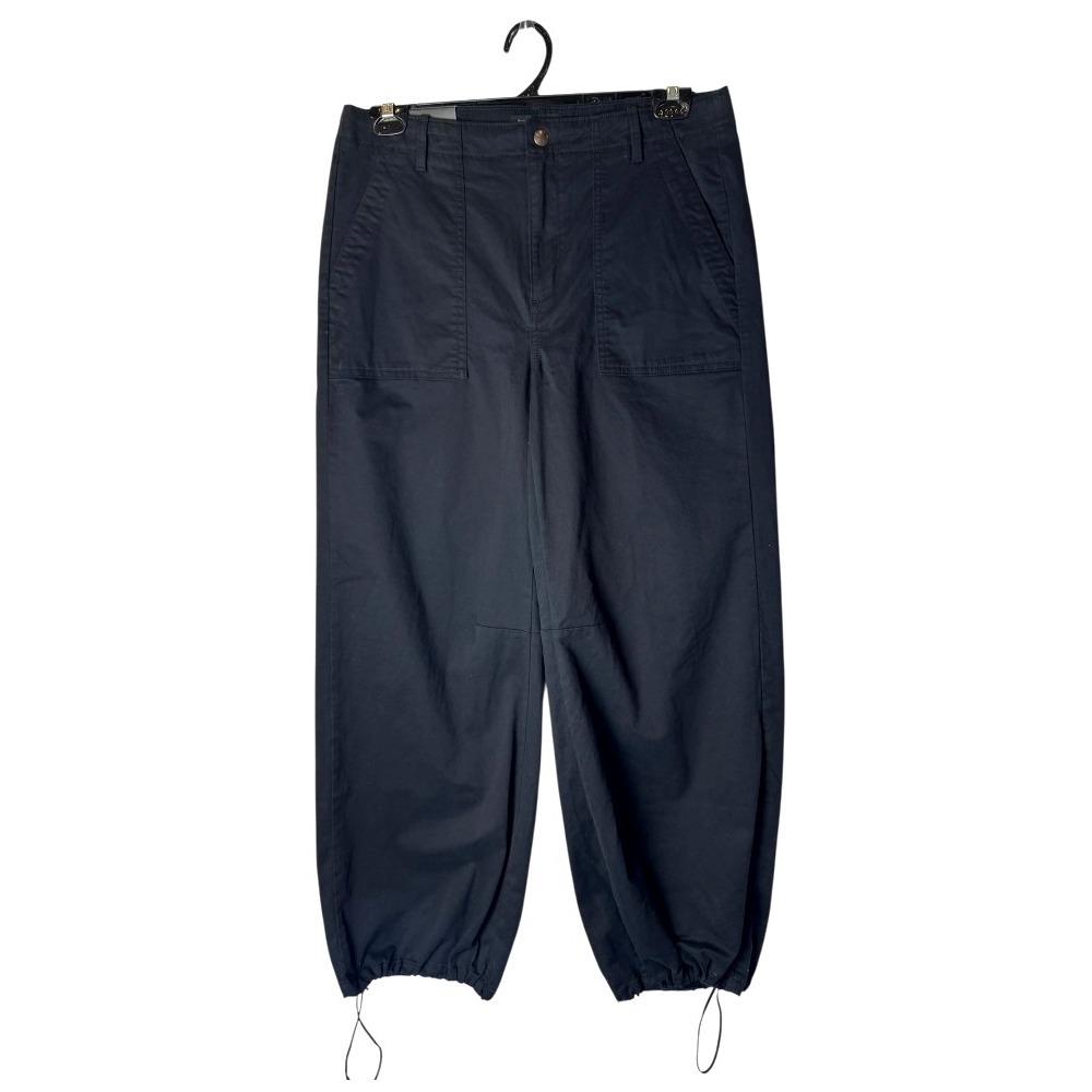 Banana Republic Pants Women 10 Black Authentic Chino Parachute NWT Baggy Y2K